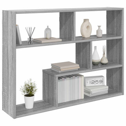 Wall Shelf Wall-Mounted Grey Sonoma 95 x 20 x 69.5 cm