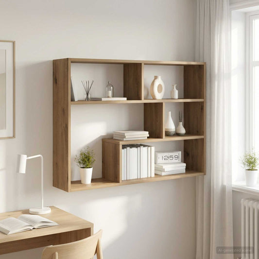 Wall Shelf Wall-Mounted Artisan Oak 95 x 20 x 69.5 cm