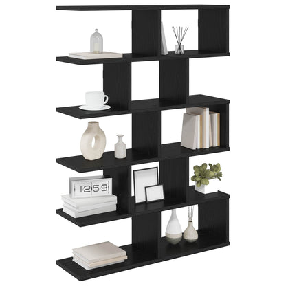 Wall Shelf Black Oak 70 x 20 x 100 cm Engineered Wood