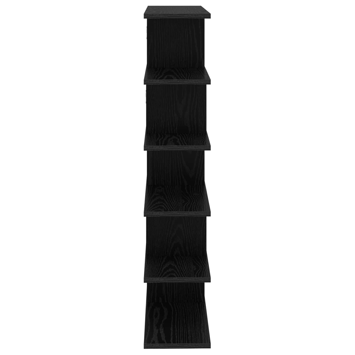 Wall Shelf Black Oak 70 x 20 x 100 cm Engineered Wood