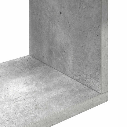 Wall Shelf Concrete Grey 70 x 20 x 100 cm Engineered Wood