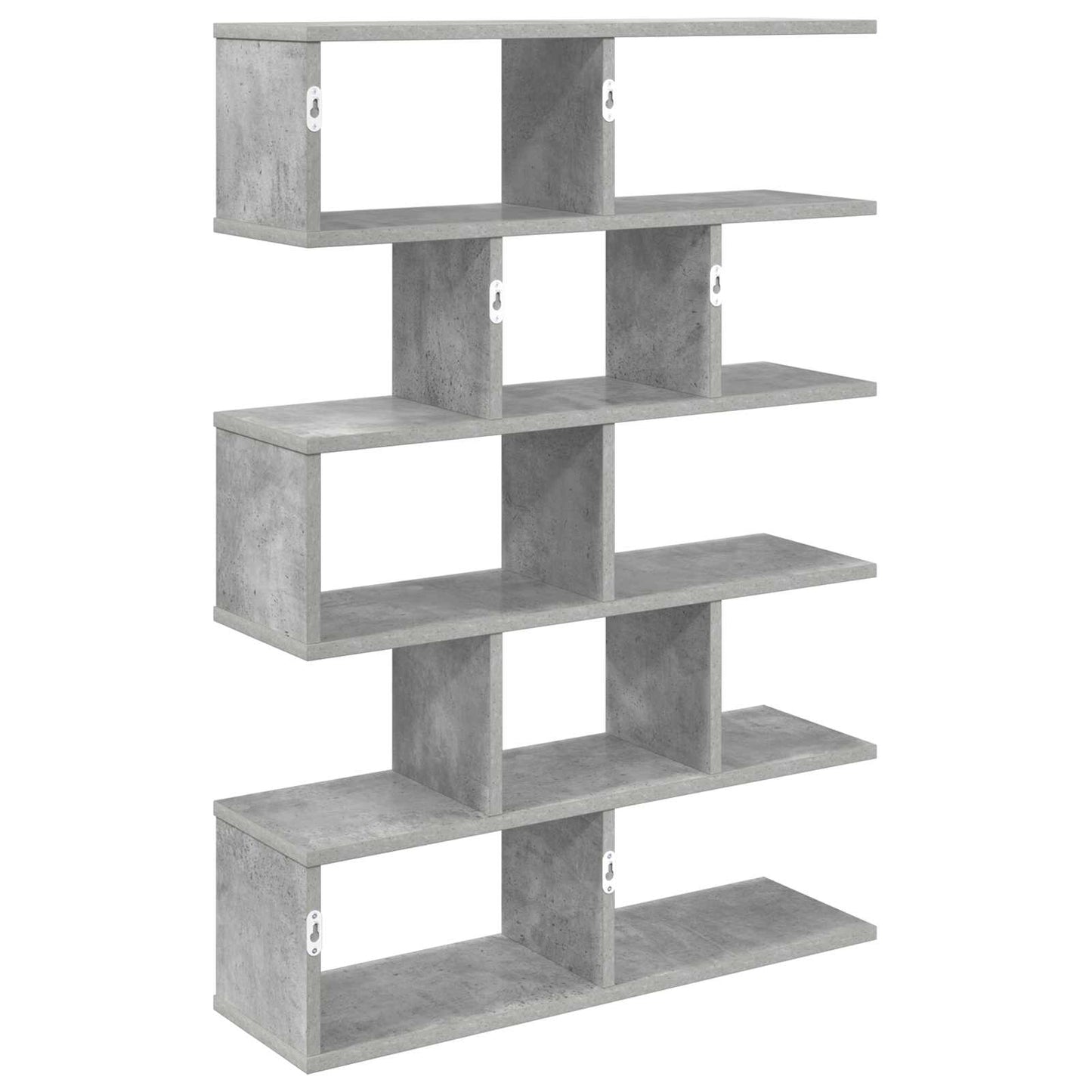 Wall Shelf Concrete Grey 70 x 20 x 100 cm Engineered Wood