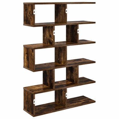 Wall Shelf Smoked Oak 70 x 20 x 100 cm Engineered Wood