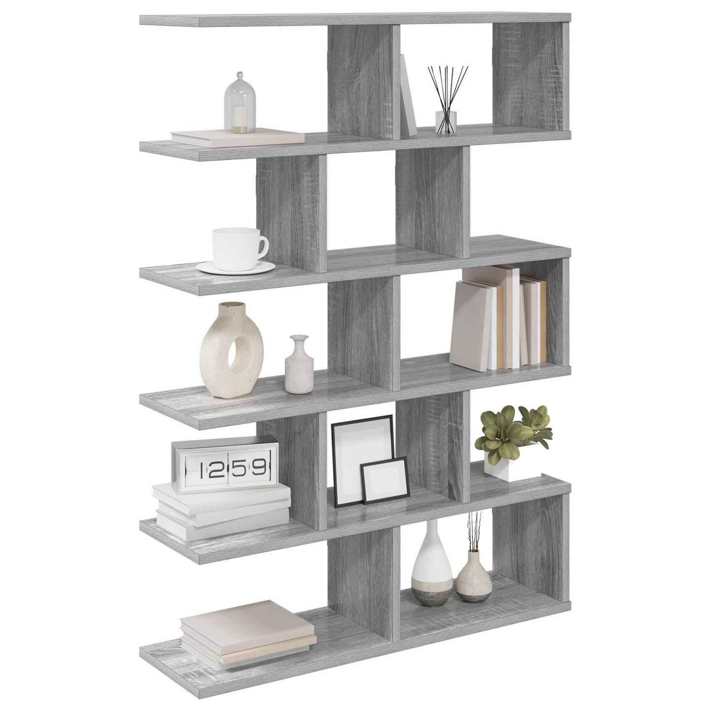 Wall Shelf Grey Sonoma 70 x 20 x 100 cm Engineered Wood