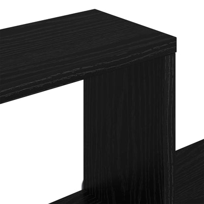 Wall Shelf Black Oak 120 x 20 x 136 cm Engineered Wood