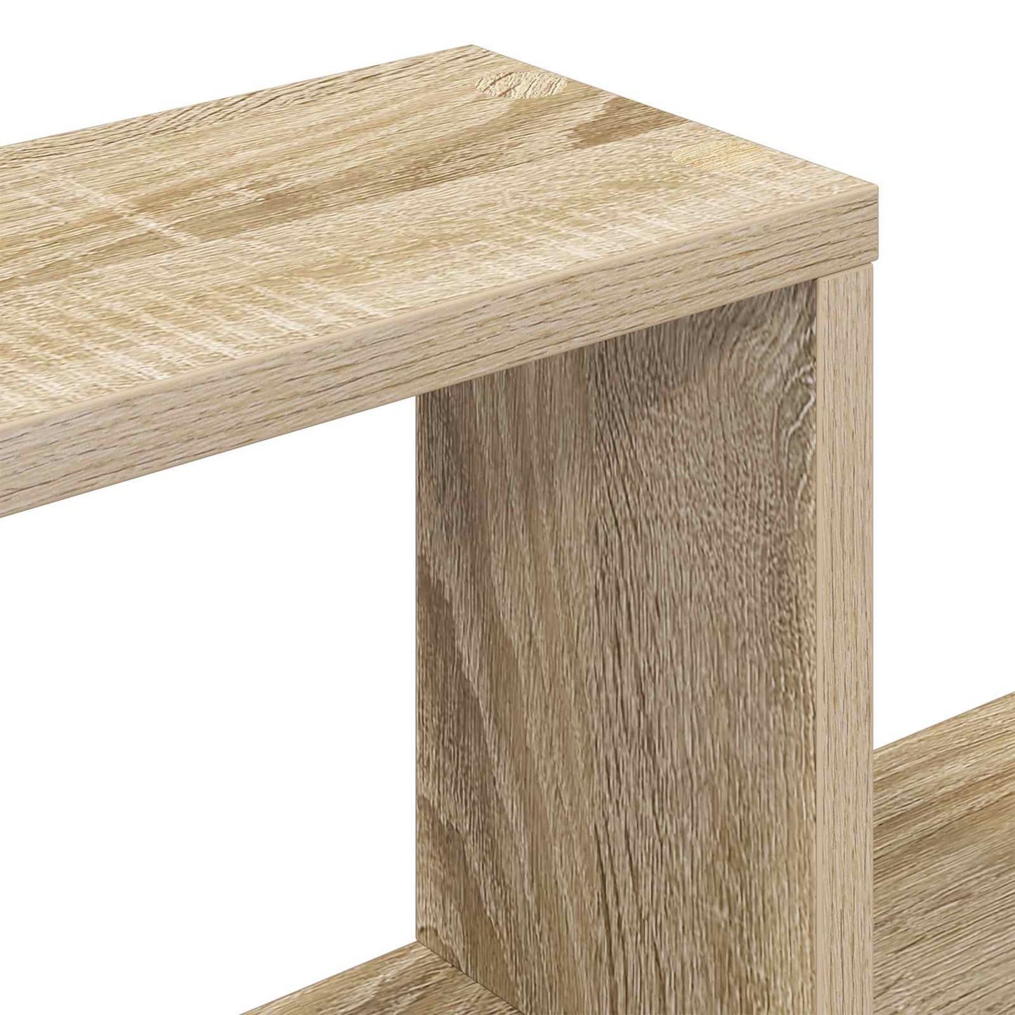 Wall Shelf Sonoma Oak 120 x 20 x 136 cm Engineered Wood