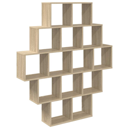 Wall Shelf Sonoma Oak 120 x 20 x 136 cm Engineered Wood