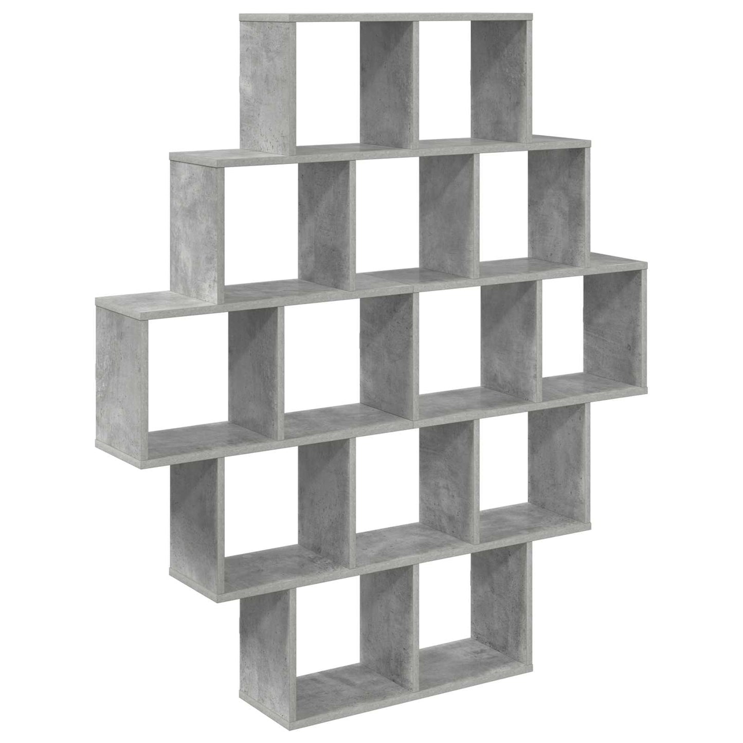 Wall Shelf Concrete Grey 120 x 20 x 136 cm Engineered Wood