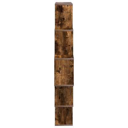 Wall Shelf Smoked Oak 120 x 20 x 136 cm Engineered Wood