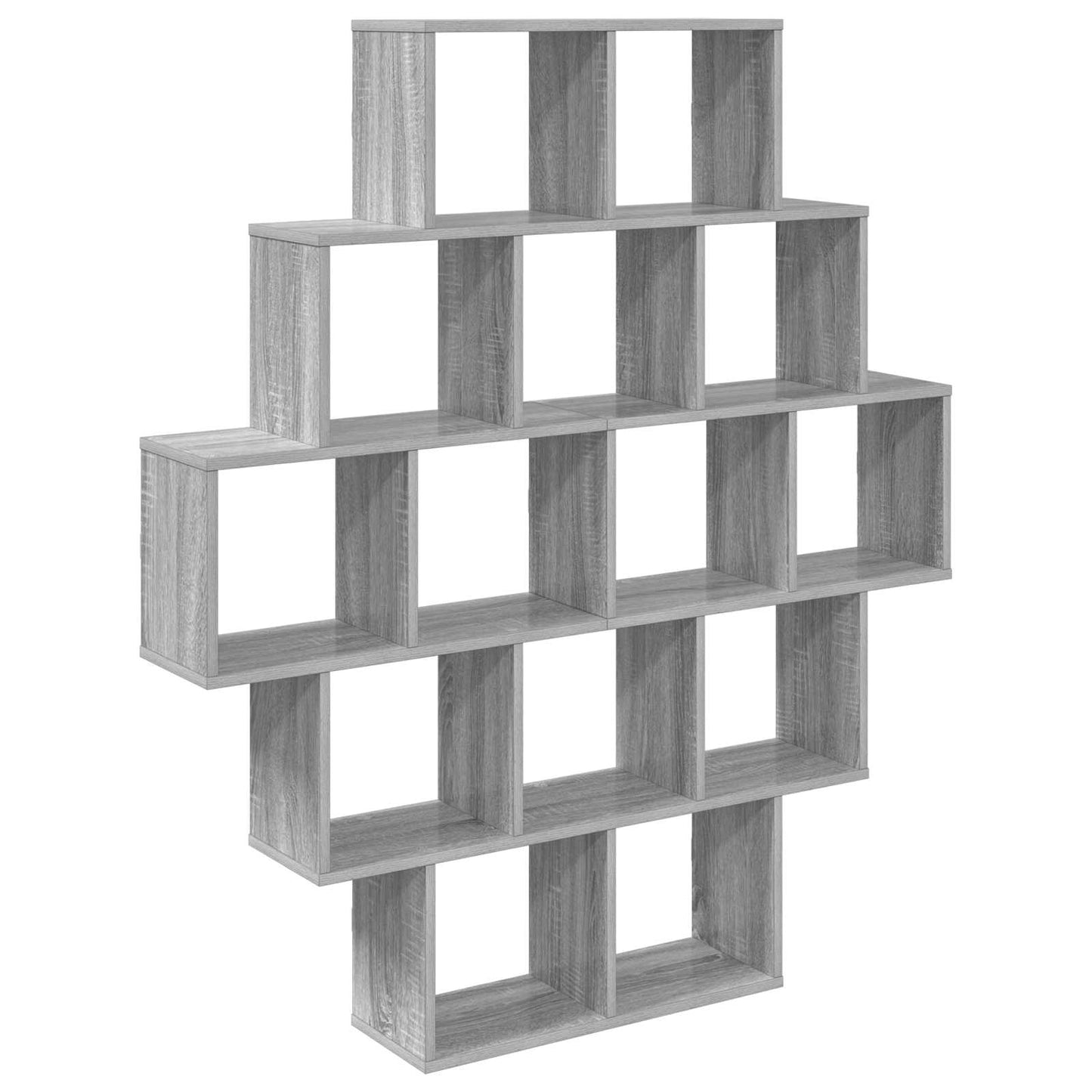 Wall Shelf Grey Sonoma 120 x 20 x 136 cm Engineered Wood