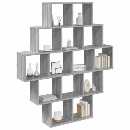 Wall Shelf Grey Sonoma 120 x 20 x 136 cm Engineered Wood