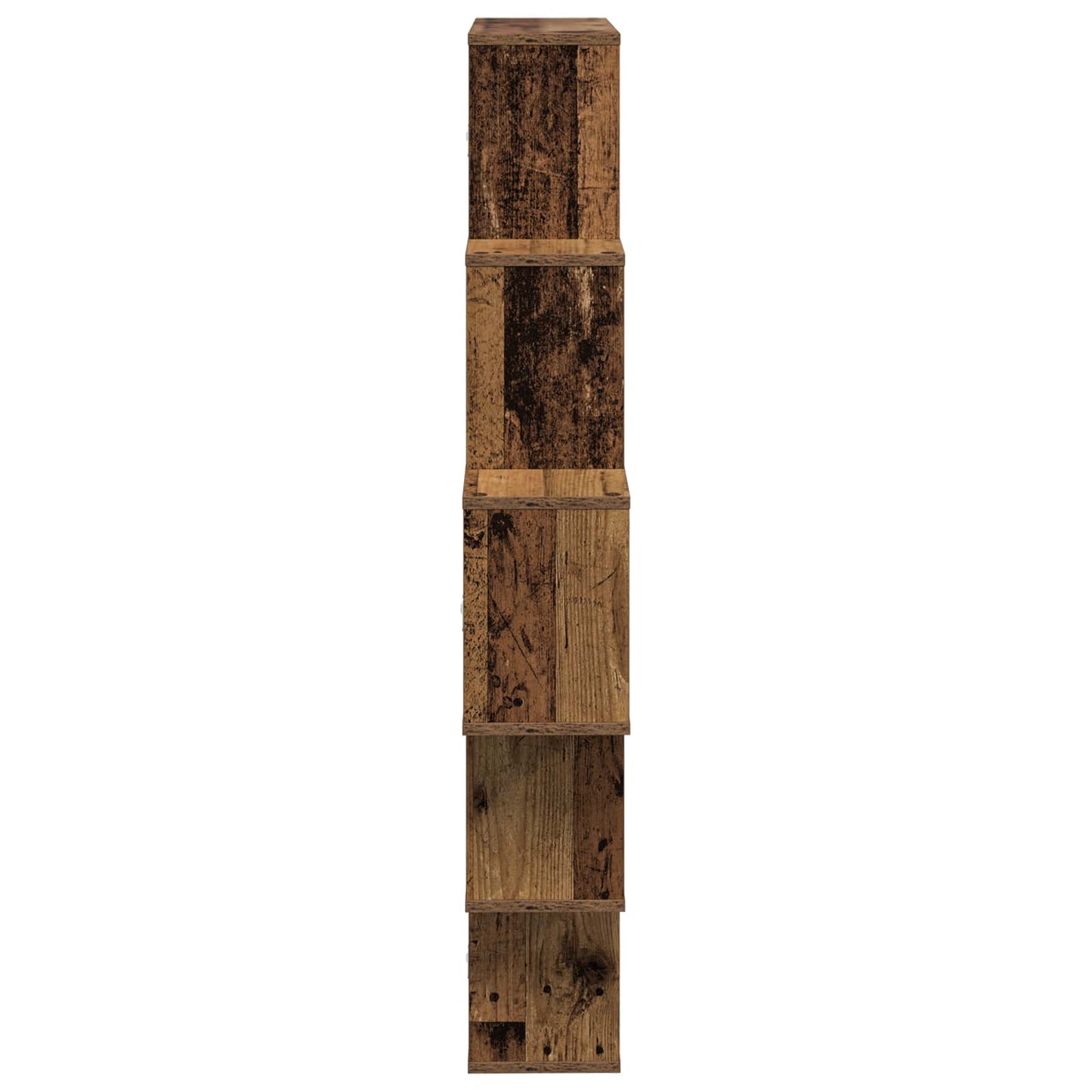 Wall Shelf Old Wood 120 x 20 x 136 cm Engineered Wood
