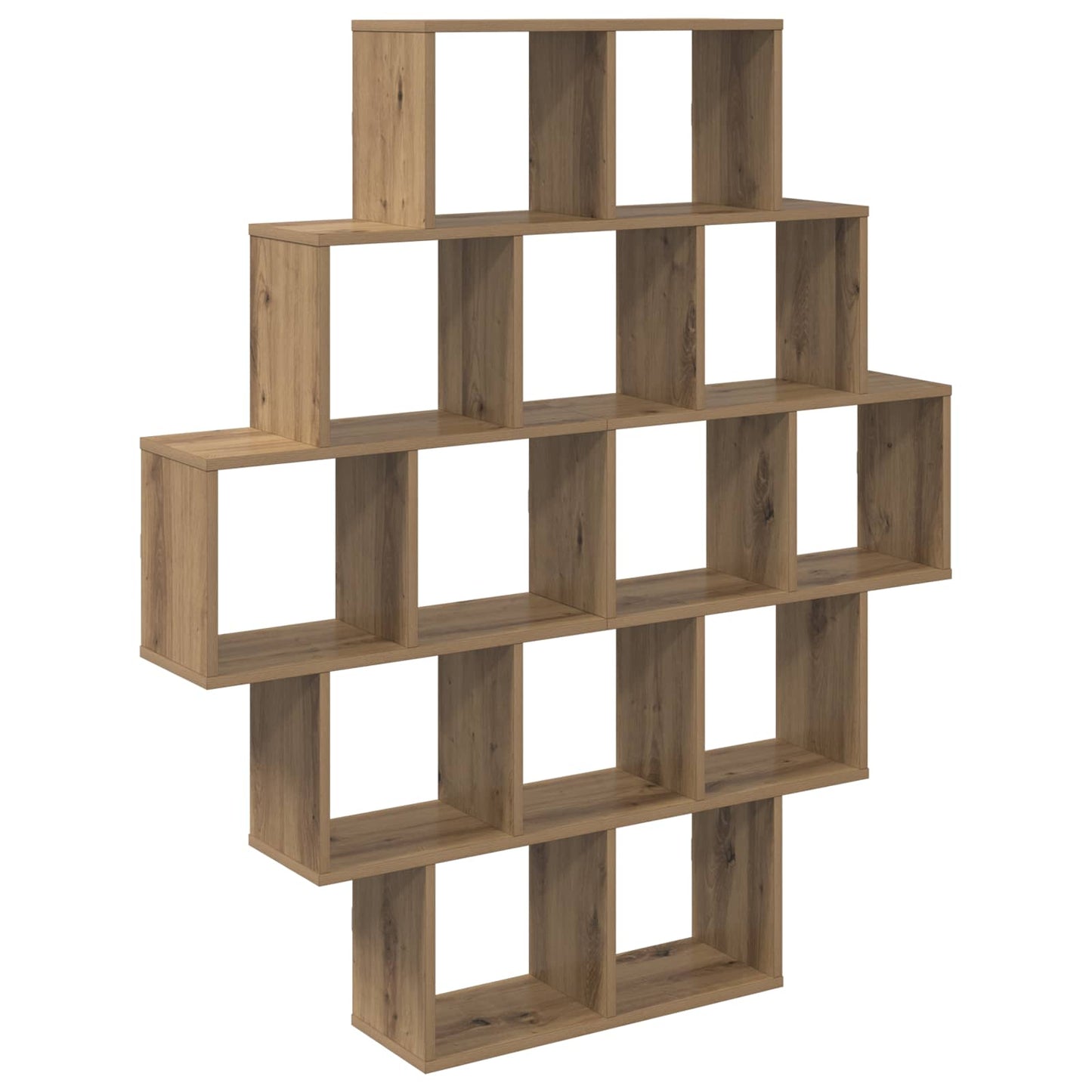 Wall Shelf Artisan Oak 120 x 20 x 136 cm Engineered Wood