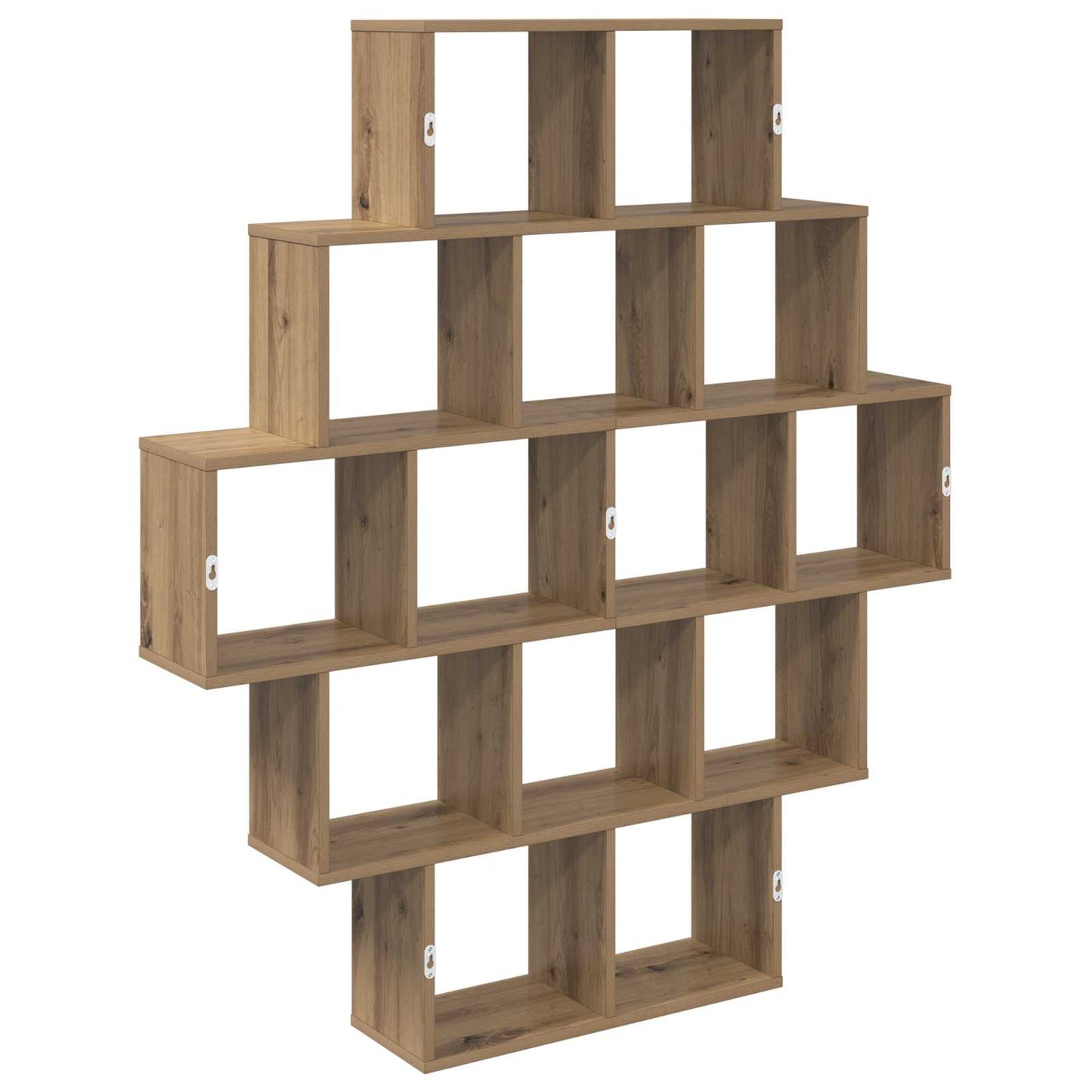 Wall Shelf Artisan Oak 120 x 20 x 136 cm Engineered Wood