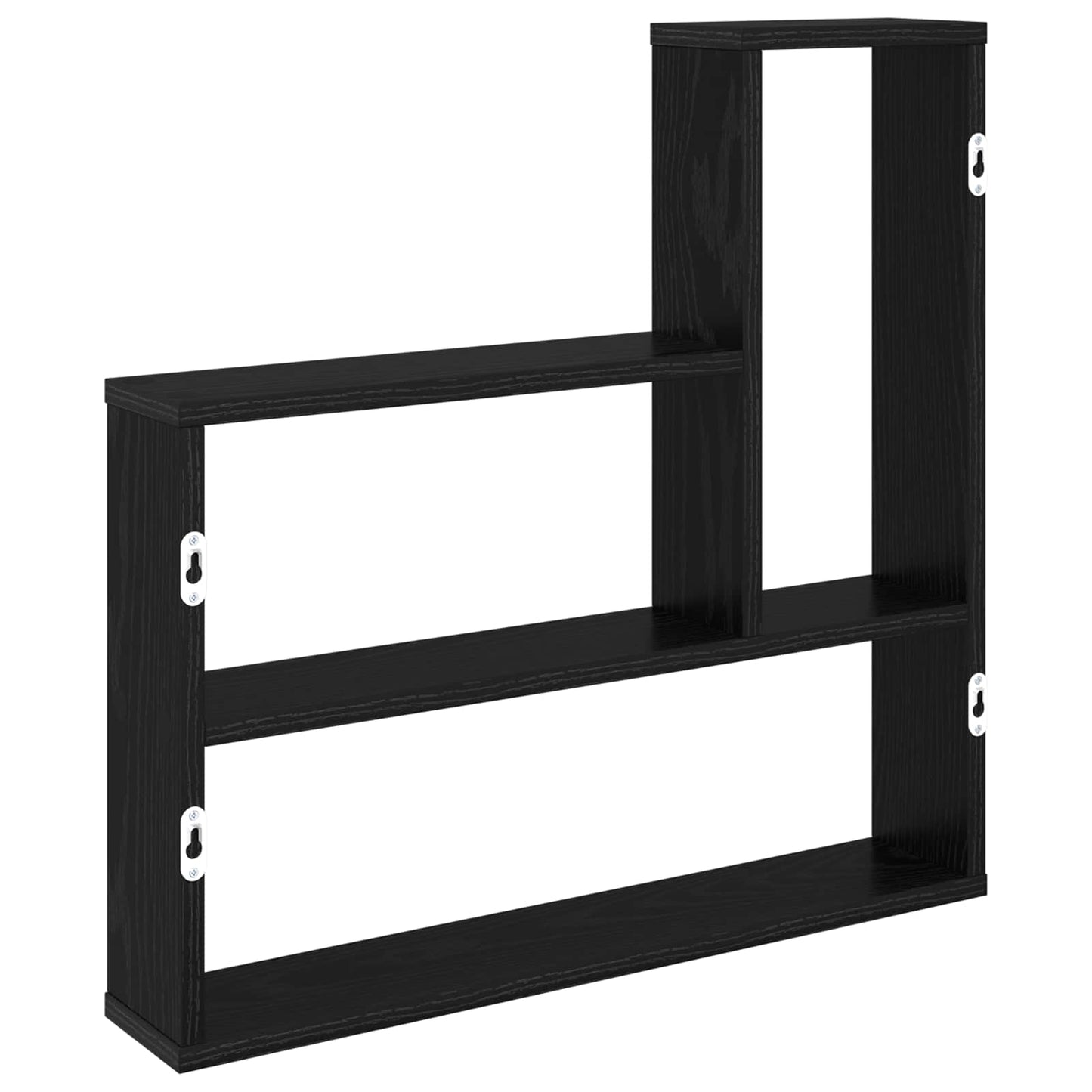 Wall Shelf Black Oak 60 x 11 x 60 cm Engineered Wood
