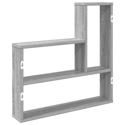 Wall Shelf Grey Sonoma 60 x 11 x 60 cm Engineered Wood