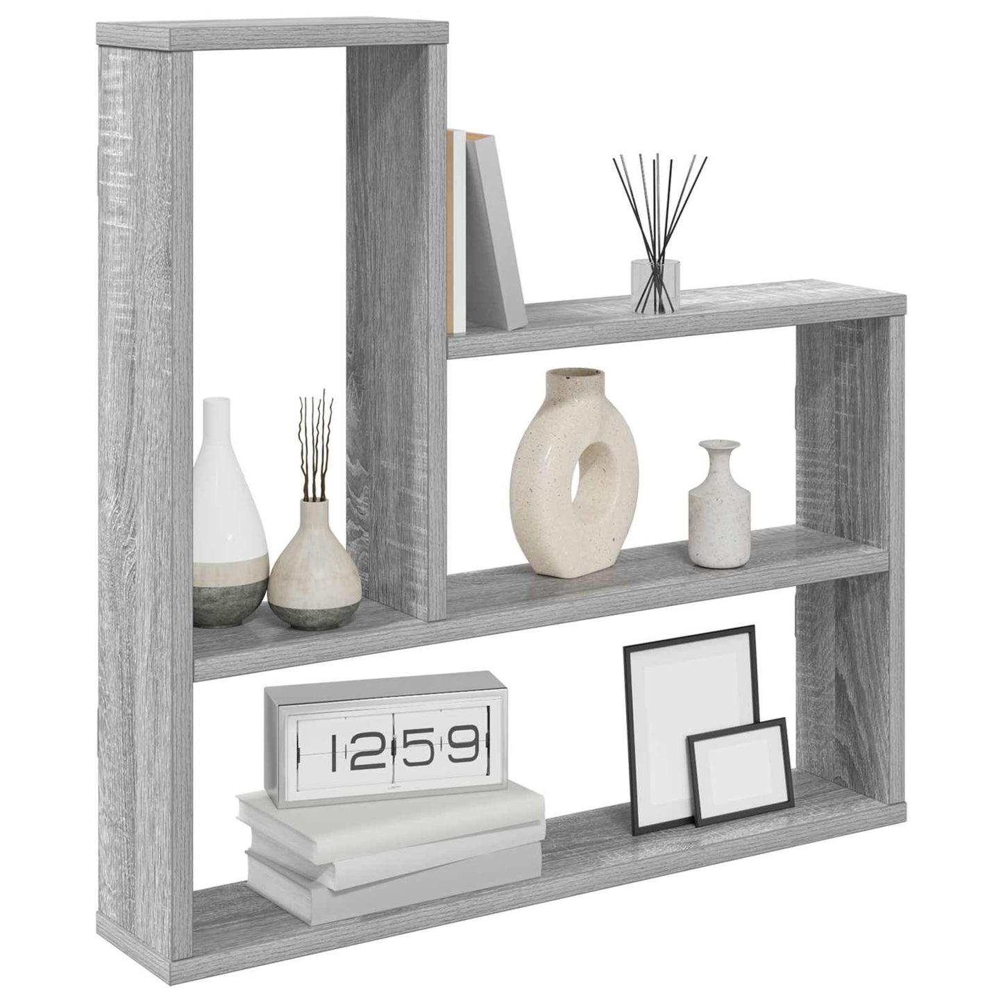 Wall Shelf Grey Sonoma 60 x 11 x 60 cm Engineered Wood