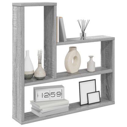 Wall Shelf Grey Sonoma 60 x 11 x 60 cm Engineered Wood