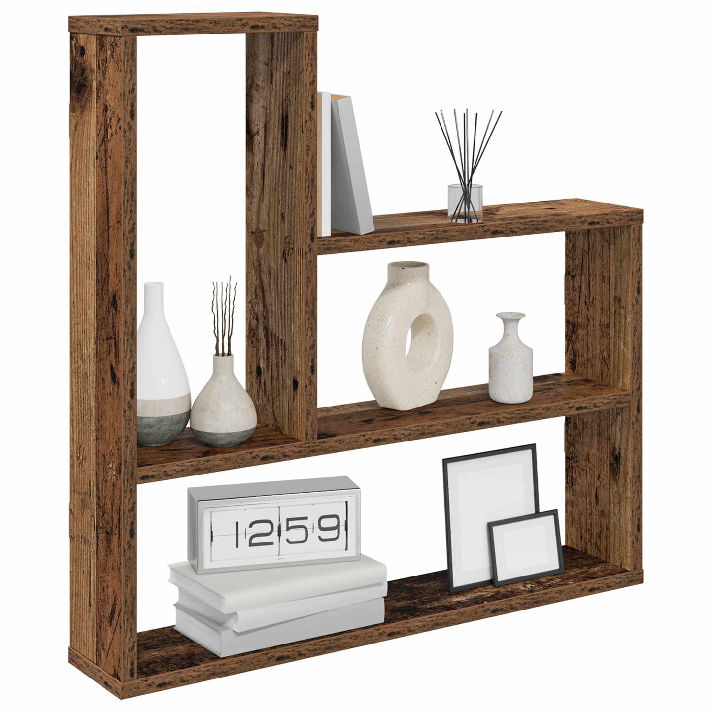 Wall Shelf Old Wood 60 x 11 x 60 cm Engineered Wood