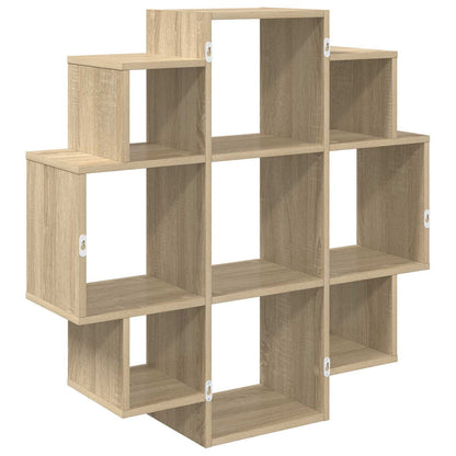 Wall Shelf Sonoma Oak 90 x 25 x 90 cm Engineered Wood