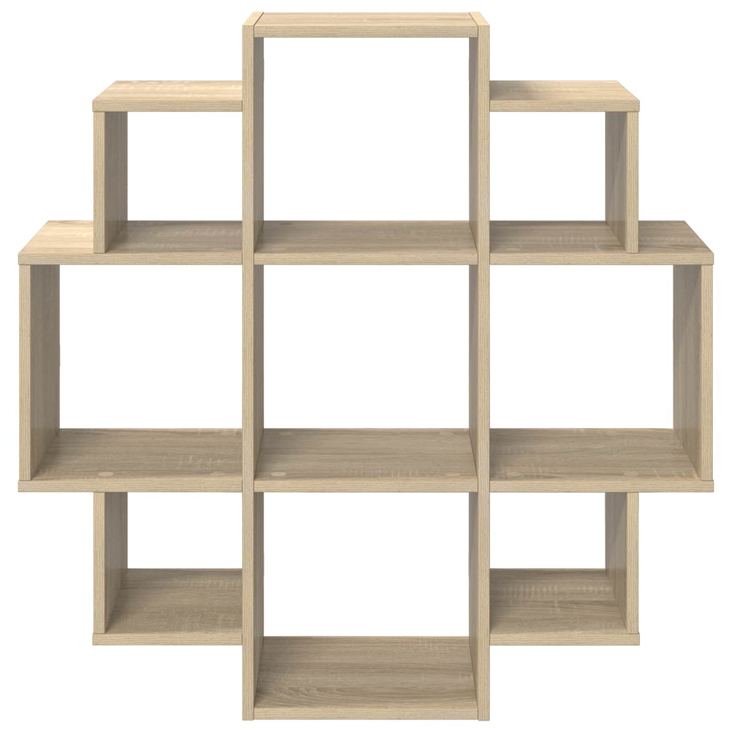 Wall Shelf Sonoma Oak 90 x 25 x 90 cm Engineered Wood