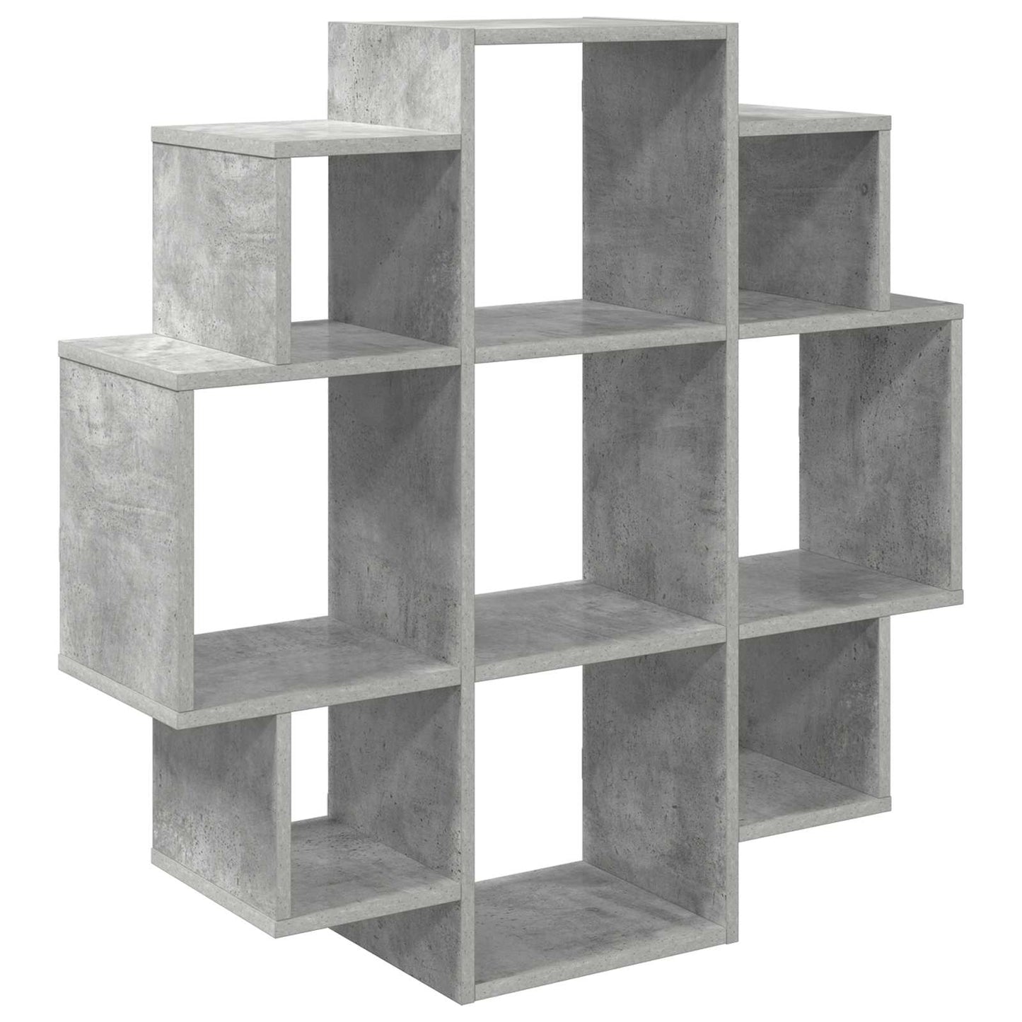 Wall Shelf Concrete Grey 90 x 25 x 90 cm Engineered Wood