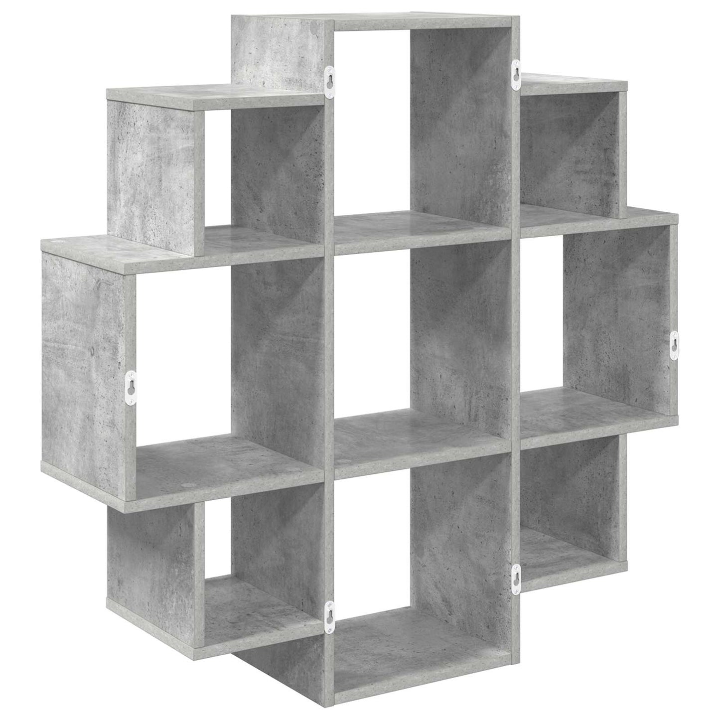 Wall Shelf Concrete Grey 90 x 25 x 90 cm Engineered Wood