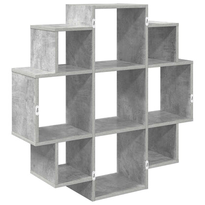 Wall Shelf Concrete Grey 90 x 25 x 90 cm Engineered Wood