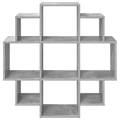 Wall Shelf Concrete Grey 90 x 25 x 90 cm Engineered Wood