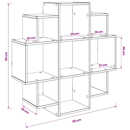 Wall Shelf Concrete Grey 90 x 25 x 90 cm Engineered Wood