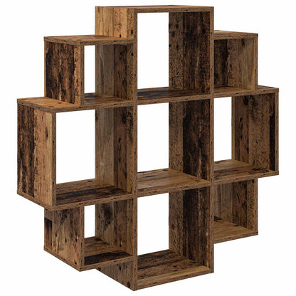 Wall Shelf Old Wood 90 x 25 x 90 cm Engineered Wood