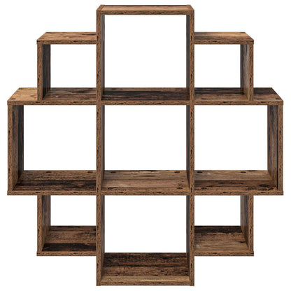 Wall Shelf Old Wood 90 x 25 x 90 cm Engineered Wood
