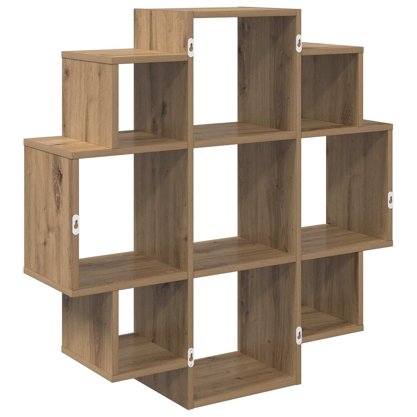Wall Shelf Artisan Oak 90 x 25 x 90 cm Engineered Wood