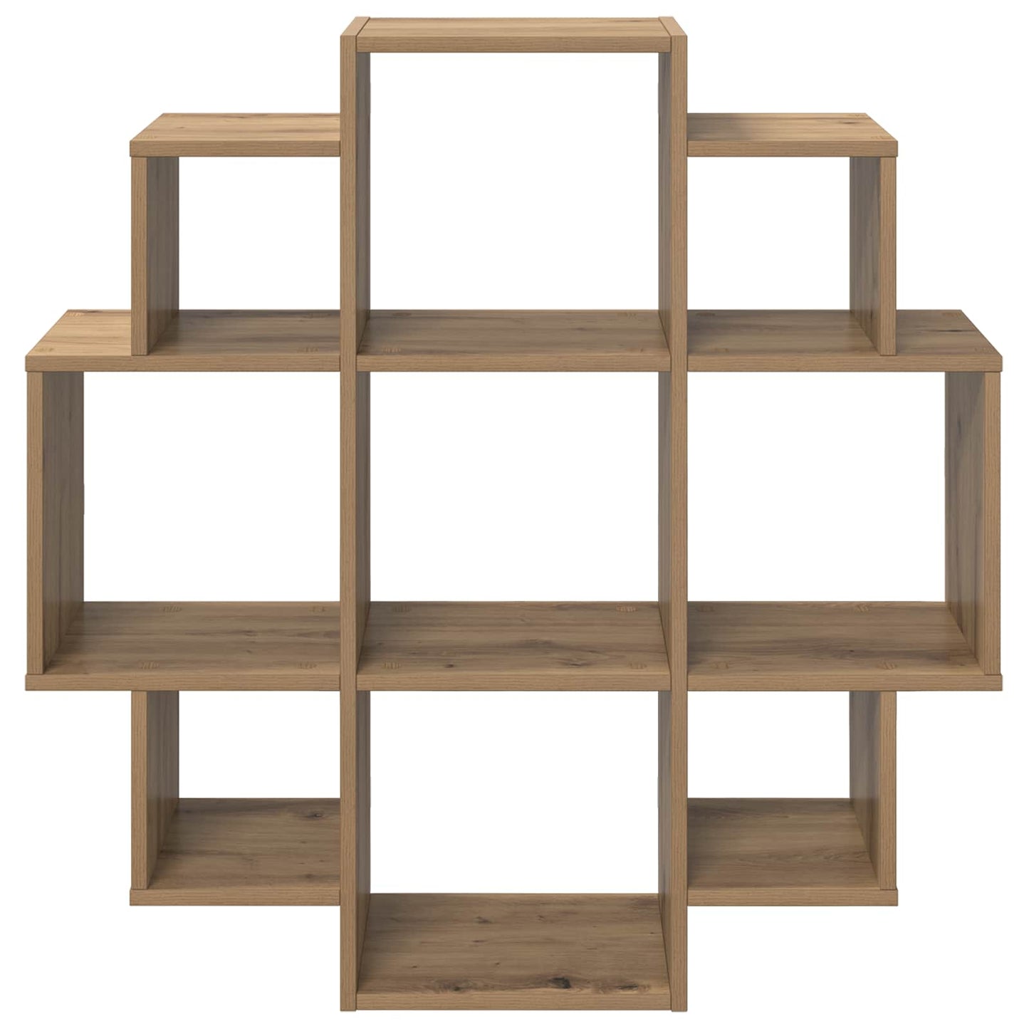 Wall Shelf Artisan Oak 90 x 25 x 90 cm Engineered Wood