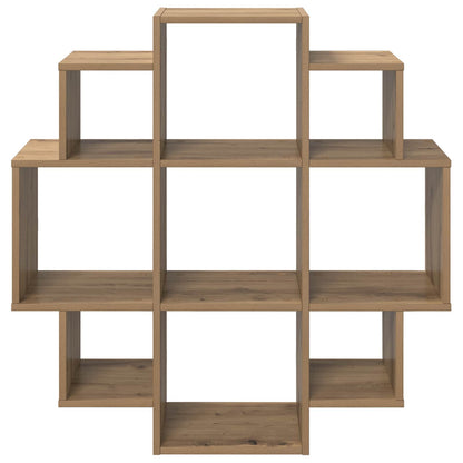 Wall Shelf Artisan Oak 90 x 25 x 90 cm Engineered Wood