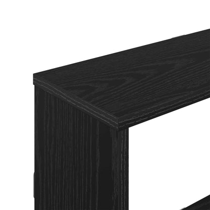 Wall Shelf Black Oak 122 x 18 x 60 cm Engineered Wood