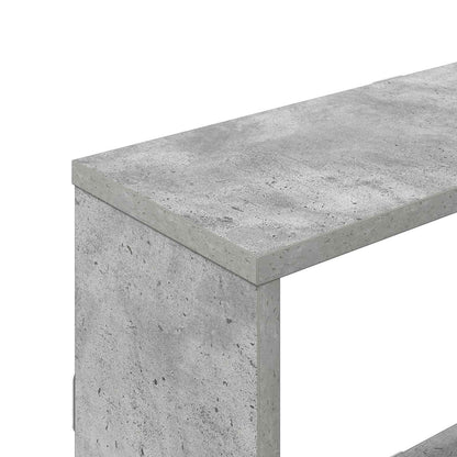 Wall Shelf Concrete Grey 122 x 18 x 60 cm Engineered Wood