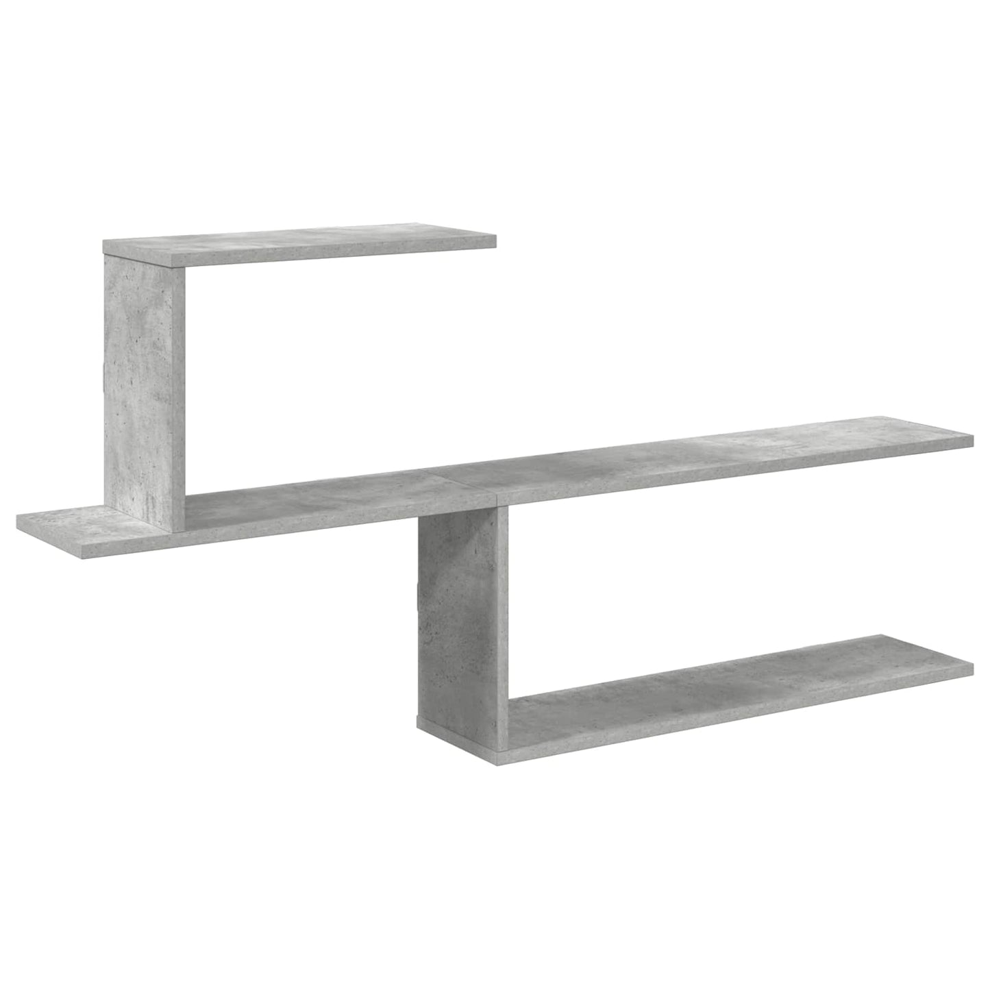 Wall Shelf Concrete Grey 122 x 18 x 60 cm Engineered Wood