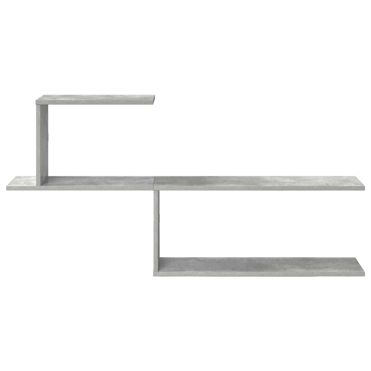 Wall Shelf Concrete Grey 122 x 18 x 60 cm Engineered Wood