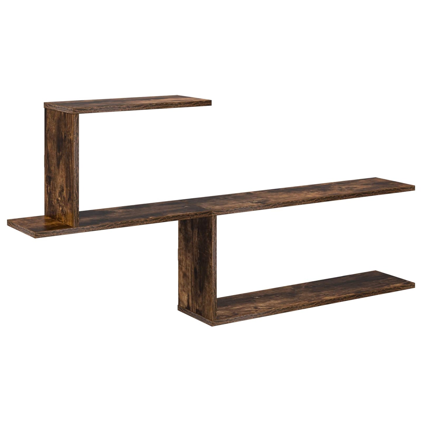 Wall Shelf Smoked Oak 122 x 18 x 60 cm Engineered Wood