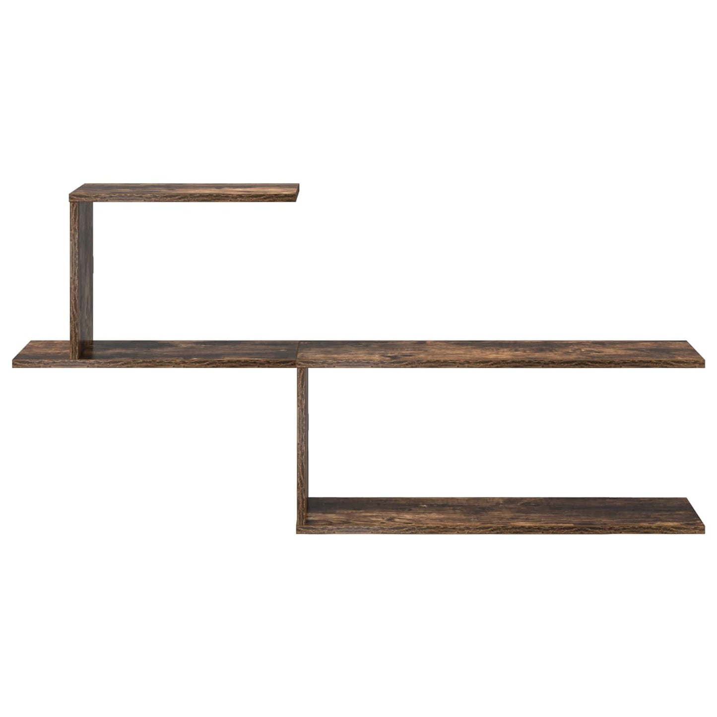 Wall Shelf Smoked Oak 122 x 18 x 60 cm Engineered Wood