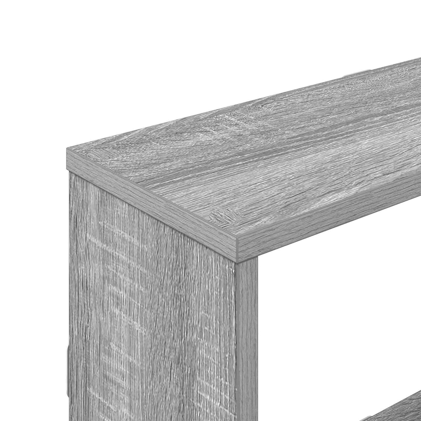 Wall Shelf Grey Sonoma 122 x 18 x 60 cm Engineered Wood