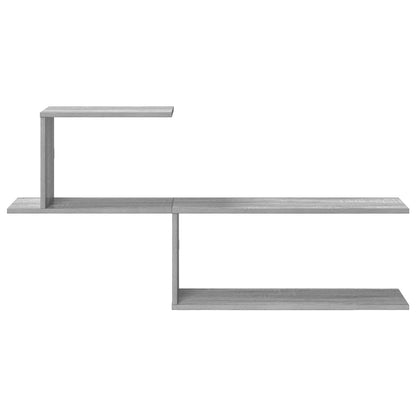 Wall Shelf Grey Sonoma 122 x 18 x 60 cm Engineered Wood