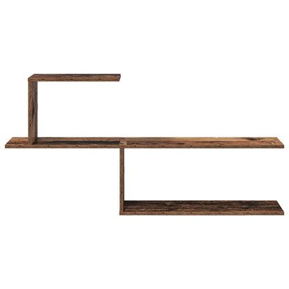 Wall Shelf Old Wood 122 x 18 x 60 cm Engineered Wood