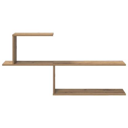 Wall Shelf Artisan Oak 122 x 18 x 60 cm Engineered Wood