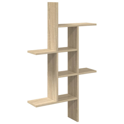 Wall Shelf Sonoma Oak 61 x 15 x 102 cm Engineered Wood