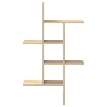 Wall Shelf Sonoma Oak 61 x 15 x 102 cm Engineered Wood
