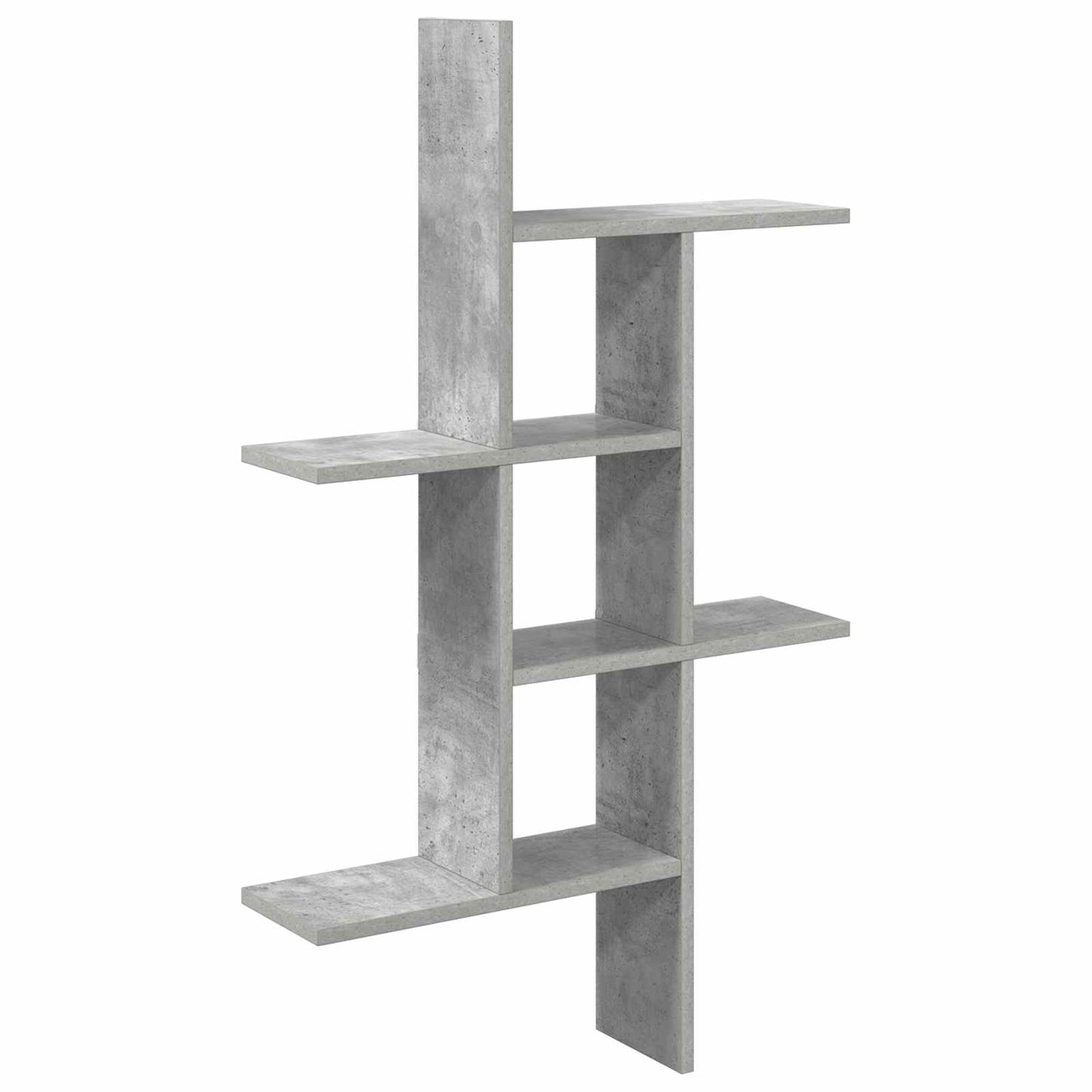 Wall Shelf Concrete Grey 61 x 15 x 102 cm Engineered Wood