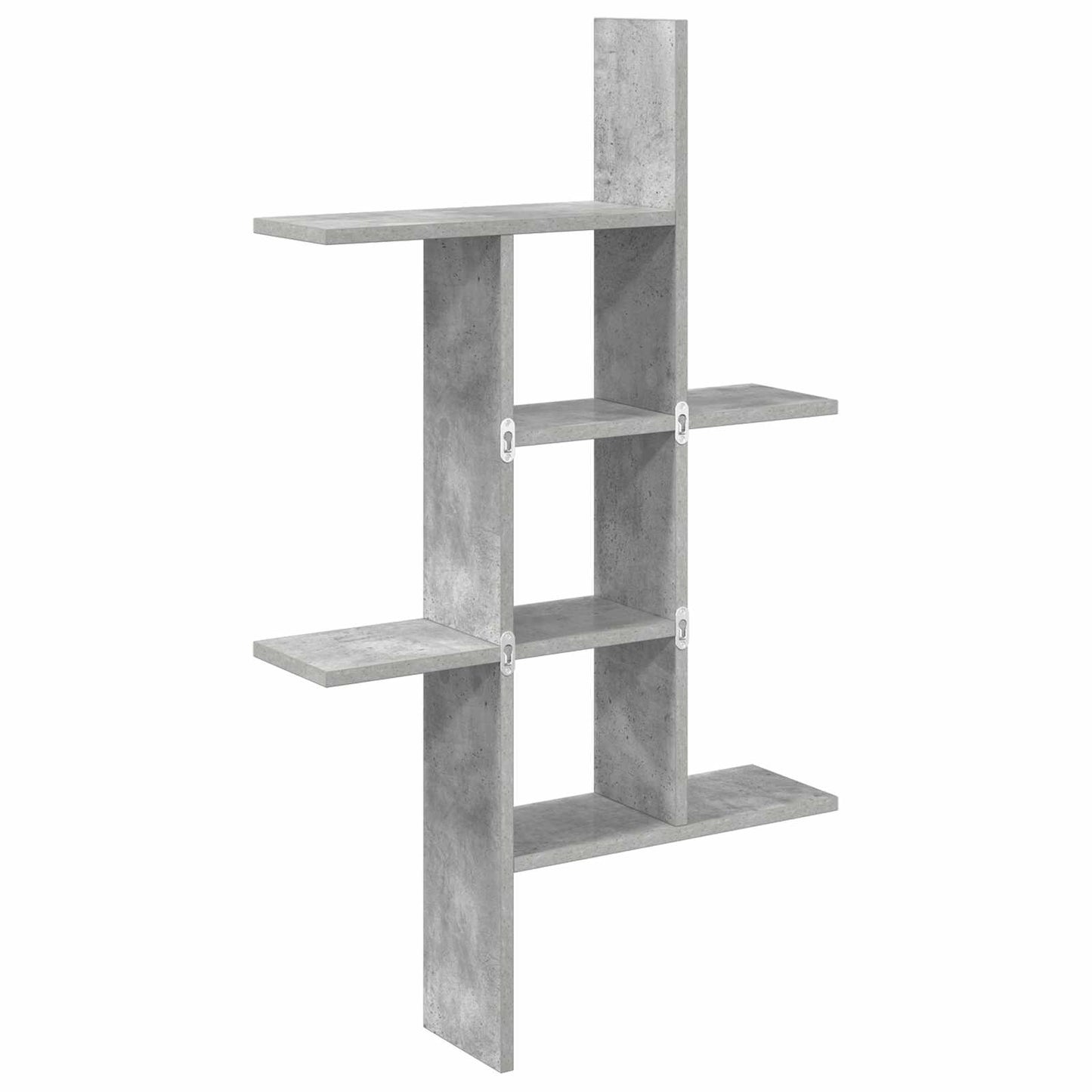 Wall Shelf Concrete Grey 61 x 15 x 102 cm Engineered Wood