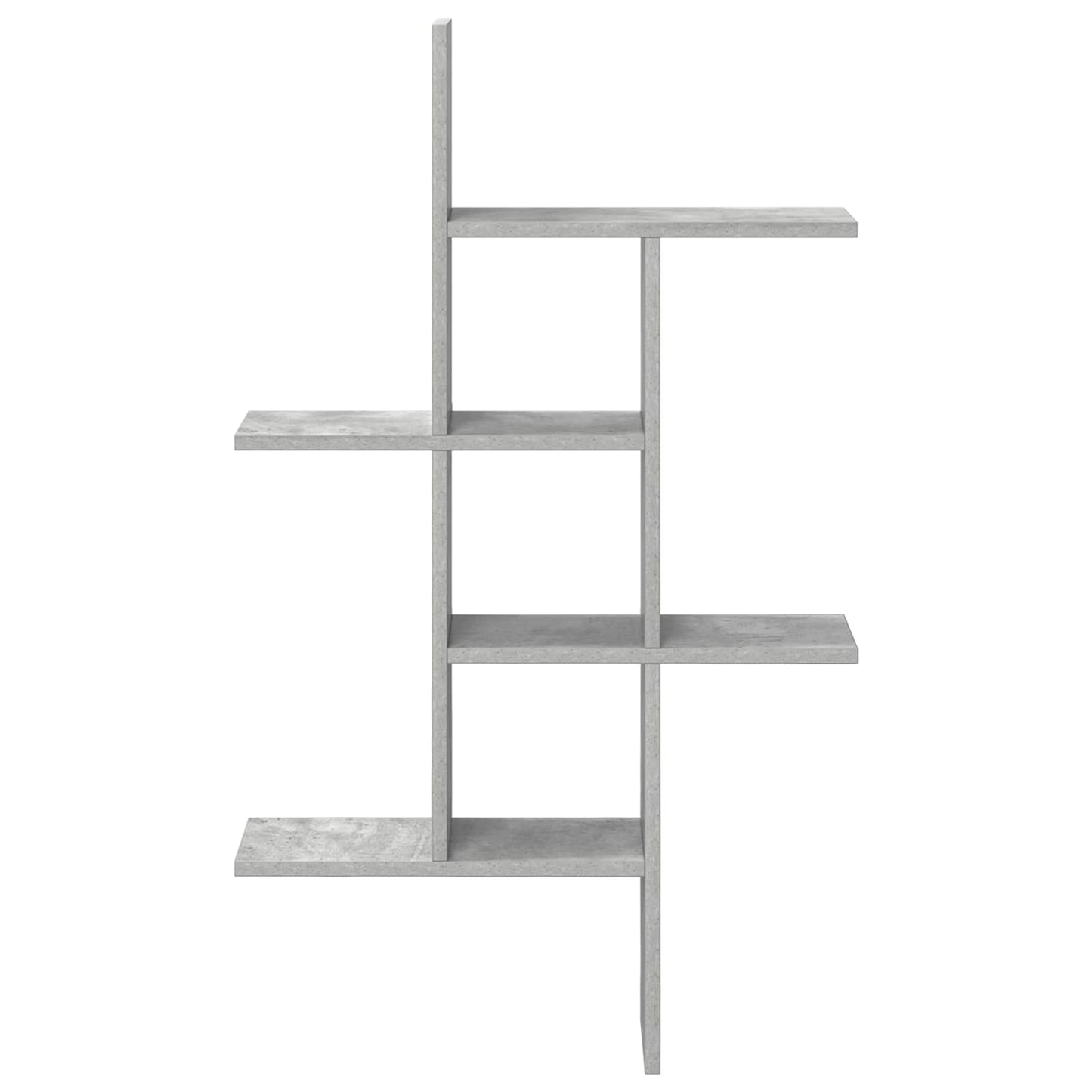 Wall Shelf Concrete Grey 61 x 15 x 102 cm Engineered Wood